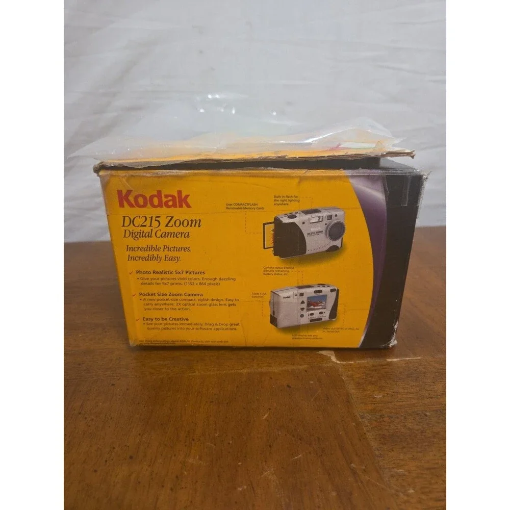 Kodak Digital Camera EasyShare DC215 Zoom 1.0MP Silver Tested With Box